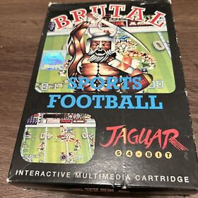 1994 BRUTAL Sports Football Atari Jaguar COMPLETE