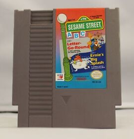 Sesame Street ABC Letter Go Round - NES Game