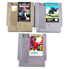 (3) Nintendo NES Games: RoboCop, Big Foot, Flying Dragon - Vintage - CG / VGC