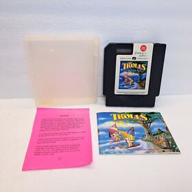 Trolls On Treasure Island (Nintendo NES, 1994) w/ Manual & Clamshell TESTED