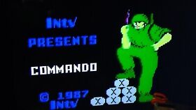 Commando For Intellivision Console Game Complete In Box Manual Cartridge Tested 