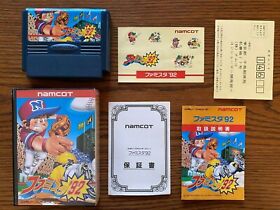 Namco Famista 92 Family Stadium Namcot  Nintendo Famicom FC Baseball Retro Game