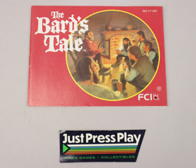 The Bard's Tale Nintendo NES RPG Instruction Manual Original 1991 FCI EX Cond!
