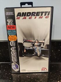Andretti Racing Game Sega Saturn Tested Boxed Complete Manual PAL CIB