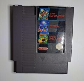 Nintendo NES 3 in 1 Super Mario Bros. 1 Tetris Nintendo World Cup Modul Guter Zu