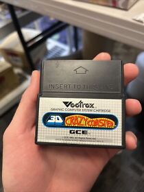 3D CRAZY COASTER- Rare Vectrex Game Cartridge Tested & Working Collectors Item