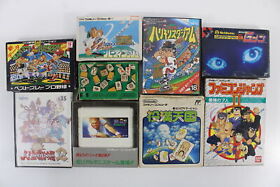 Lot 9 Boxed Japanese Nintendo Famicom FC NES Japan Games Baseball Mahjong Jump