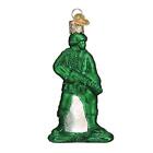 Old World Christmas Army Man Toy Ornament, Green