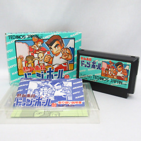 Nekketsu koko dodgeball club with Box and Manual [Famicom Japanese ver.]
