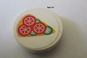 LEGO 4150pb056 Tile Round 2x2 Belville Stickers Pizza 5876 5875 Hospital MOC A4