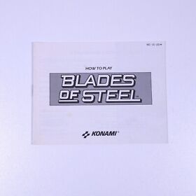 BLADES OF STEEL INSTRUCTION BOOKLET/ MANUAL (NINTENDO NES)