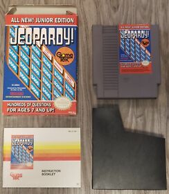 Jeopardy Junior Edition - Nintendo NES - Complete In Box CIB 