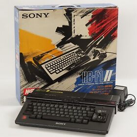 SONY MSX2 HIT BIT HB-F1 II Home Computer Boxed Tested JAPAN 220135