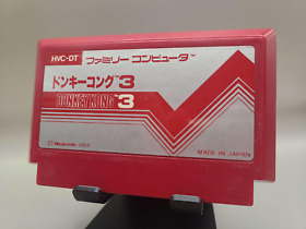Donkey Kong 3, 1984 Famicom Casette, TESTED & WORKING, US SELLER