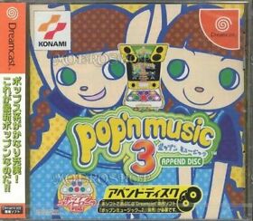 USED Sega Dreamcast Pop'n Music 3 append disk
