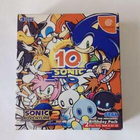 Sonic Adventure 2 10th Anniversary Limited Edition Sega Dreamcast Japan Game