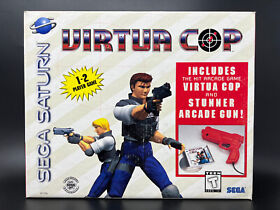 Virtua Cop + Stunner Arcade Light Gun Bundle (Sega Saturn) *BRAND NEW*