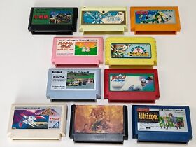 NES Famicom FC Nintendo Lot of 10 Daisenryaku Others Cartridge Only Japan #03
