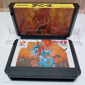 Nintendo Famicom Goonies 1 & 2 set Japan FC NES Tested