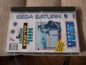 NHL All-Star Hockey (Sega Saturn, 1995) Original Case Manual Registration Card