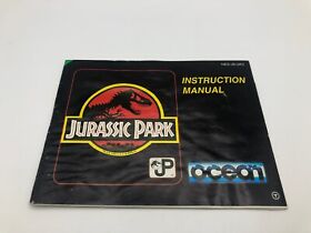 Jurassic Park Nintendo NES manuale UKV retrò