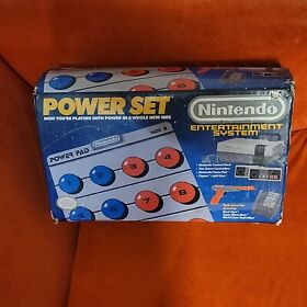 NES Nintendo Entertainment Power Set Box ~ Box & Pad Only ~ No Console or Foam