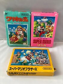 WHOLE SALE Super Mario Bros. 1 USA WARIO FC Famicom NES NTSC-J Japan Import
