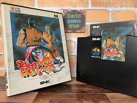 SNK Neo Geo AES Ryuko no Ken Art of Fighting 2 Japan Game w/Box Instructions