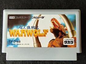 Cartucho Werewolf The Last Warrior Famicom FC NES solamente, funcionando-f0712-