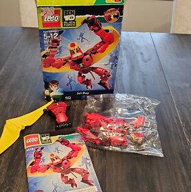 Lego Ben 10 Jet Ray Figure # 8518 W/ Instruction s & Box Complete Retired