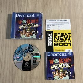 Worms World Party - SEGA Dreamcast - PAL - Complete - Tested/working - Fast Post
