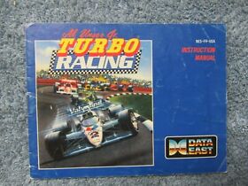 Al Unser Jr Turbo Racing manual only - no game .... NES Nintendo 
