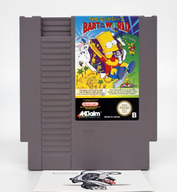 Simpsons: Bart vs the World Nintendo NES Cartridge FAH