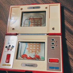 Retro Game Operation Confirmed Nintendo Game & Watch Mickey & Donald Console