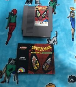 Videojuego Nintendo NES Spider-Man: Return of the Sinister Six con manual