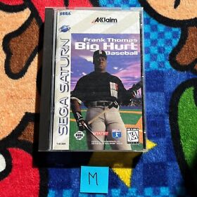 Frank Thomas Big Hurt Baseball (Sega Saturn, 1996) w/ Reg Card - TESTED (M)