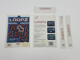 Loopz Nintendo NES Rental Cut Box ONLY *DAMAGED stickers