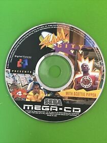 SEGA MEGA-CD GAME SLAM CITY DISC 4 - TESTED + WARRANTY - SCOTTIE PIPPEN