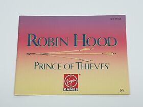 Robin Hood Prince of Thieves Authentic Original NES Nintendo Manual Only