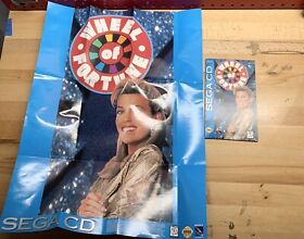 Sega CD Wheel Of Fortune Manual & Poster ONLY 