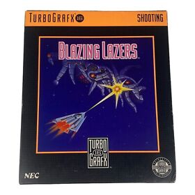 Blazing Lazers Complete W/Box and Case - Turbografx 16 - USA Seller