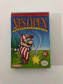 Golf NES Open Tournament con caja y manual