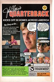 1988 JOHN ELWAY'S QUARTERBACK Nintendo NES Video Game PRINT AD ART - BRONCOS NFL