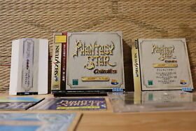 Phantasy Star Collection Complete Set! Sega Saturn SS Japan VG!