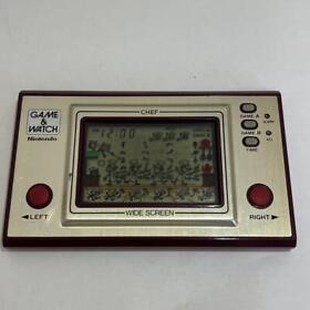 NINTENDO GAME AND & WATCH Chef Wide Screen 1981 tested very good free shipping