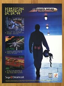 Airforce Delta Sega Dreamcast 1999 Vintage Print Ad/Poster Official Promo Art