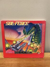 Sol-Feace (Sega CD, 1992) Cib Cart And Case Tested