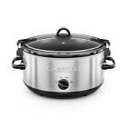 6 Qt. Slow Cooker with Locking Lid, Stainless Steel