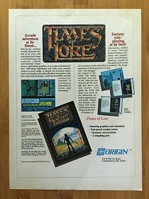 Times of Lore NES Nintendo 1990 Vintage Print Ad/Poster Authentic Retro Game Art