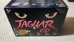 Atari Jaguar CD Drive With All Original Software in Original Box Tested RARE